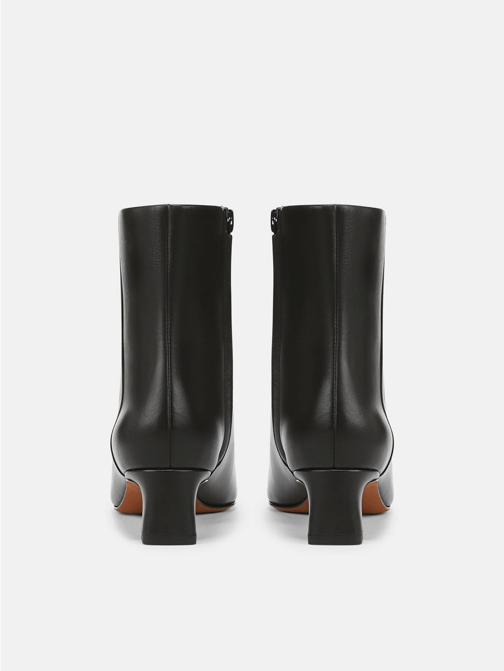 Vince Harlan Black Leather Square Toe Ankle Boots 8M Store Sample tried-on only - Picture 5 of 14